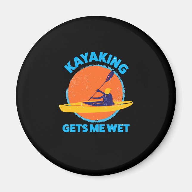 Imán Kayaking Gracioso, Kayaking Me Hace Mimar (Frente)