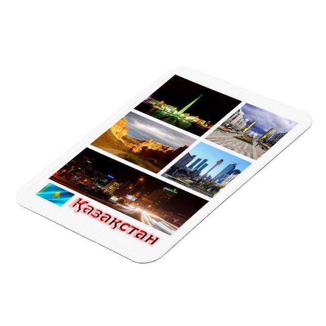 Imán Kazajistán - Mosaico - Magnet (Lado Izquierdo)