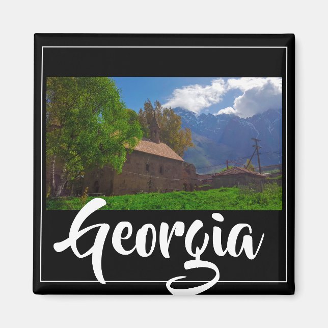 Imán Kazbegi Stepantsminda Georgia Caucuses Montañas (Frente)