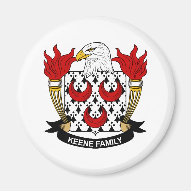 Imán Keene Family Crest (Frente)