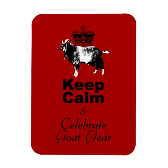 Imán Keep Calm and Celebrate Goat Year 2027 Mg (Vertical)