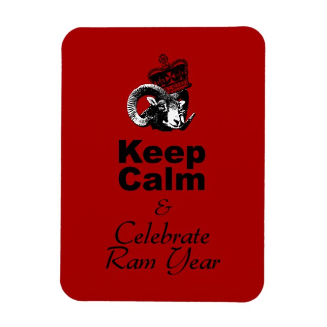 Imán Keep Calm and Celebrate Ram Year 2027 Mg (Vertical)