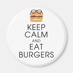 Imán Keep Calm And Eat Burgers