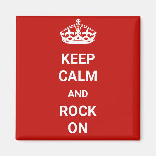 Imán Keep Calm and Rock On