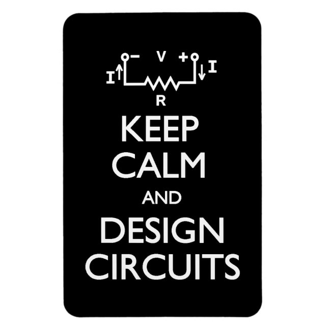 Imán Keep Calm Design Circuits  (Vertical)