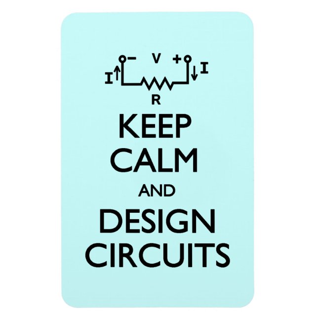 Imán Keep Calm Design Circuits (Vertical)