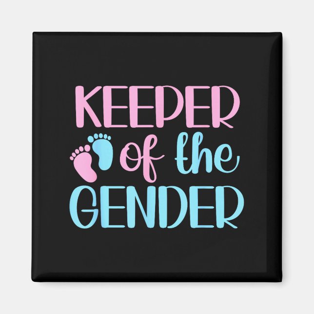 Imán Keeper Of The Gender Pregnancy Announcement Gender (Frente)