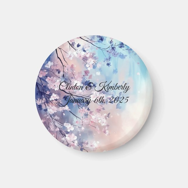 Imán Keepsake, Boda del Personalizable de Aiko - Salve  (Frente)