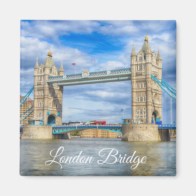 Imán Keepsake del puente de Londres (Frente)