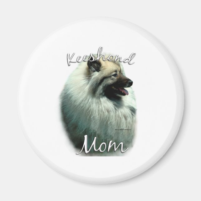 Imán Keeshond Mom 2 (Frente)