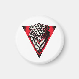 Imán Keffiyeh del Triángulo Rojo invertido