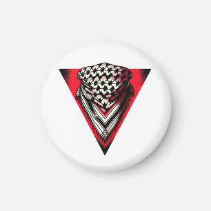 Imán Keffiyeh del Triángulo Rojo invertido