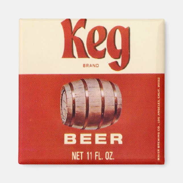 Imán Keg Brand Beer Magnet (Frente)