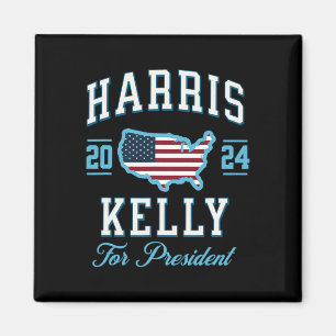 Imán Kelly 2024 Bandera De Estados Unidos Elección Pres
