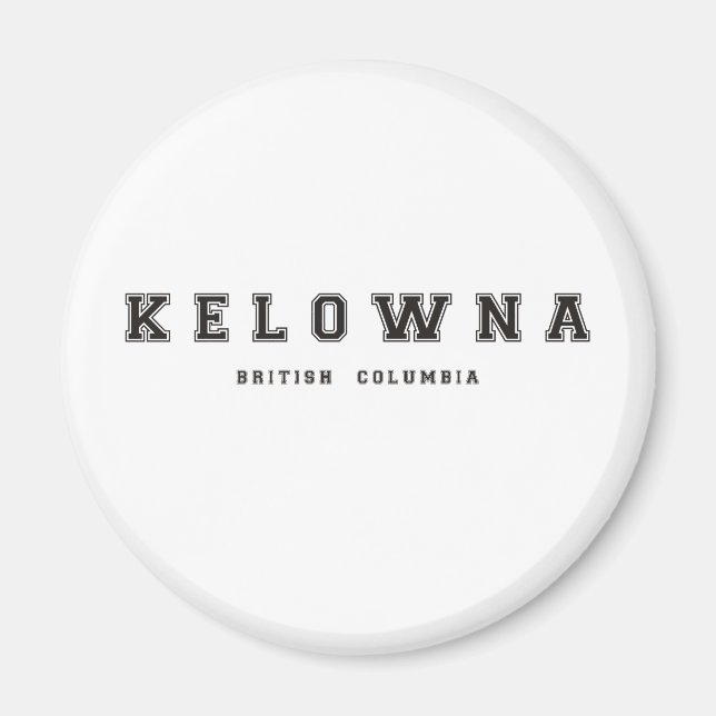 Imán Kelowna British Columbia (Frente)