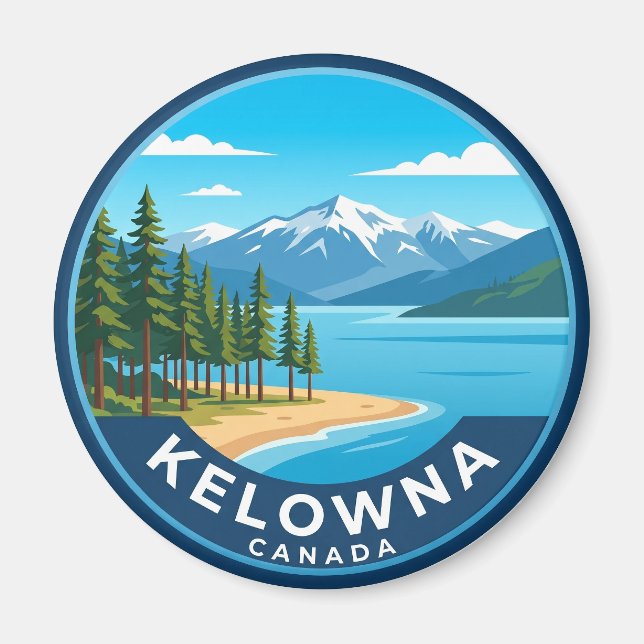 Imán Kelowna Canadá (Frente)