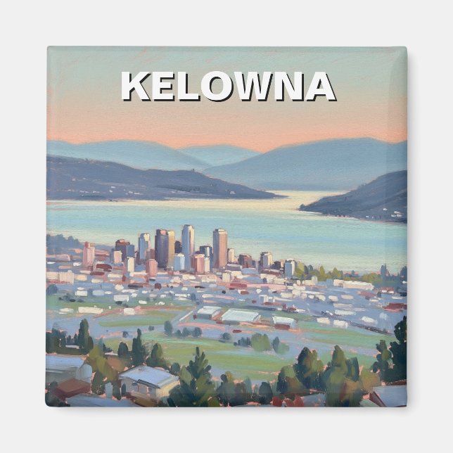 Imán Kelowna Canada Travel (Frente)