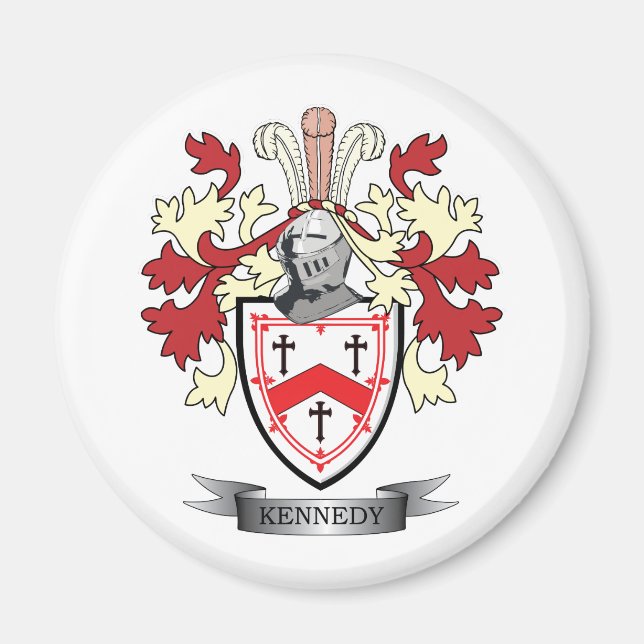 Imán Kennedy Family Crest Coat. (Frente)