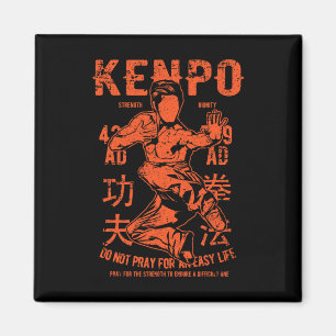Imán Kenpo Karate Martial Arts Vintage Retro Style Dist