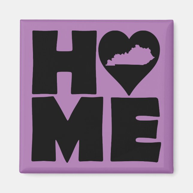 Imán Kentucky Home Heart State Fridge Magnet (Frente)