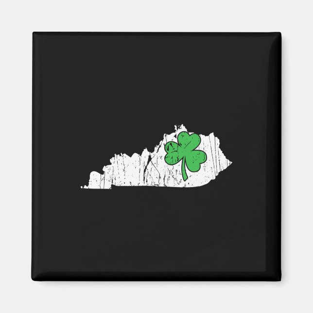 Imán Kentucky State St. Patrick's Day Kentucky Green Sh (Frente)
