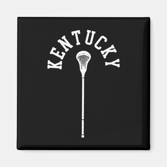 Imán Kentucky Vertical Lacrosse Stick Retro (Frente)