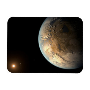 Imán Kepler-186f Orbitando Una Estrella Distante.