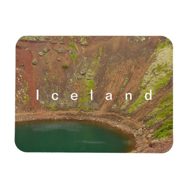 Imán Kerid Crater Islandia Magnet (Horizontal)