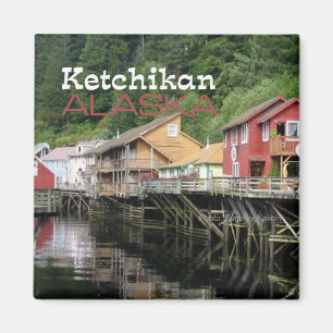 Imán Ketchikan Alaska Viajes de recuerdo de Frigorífico