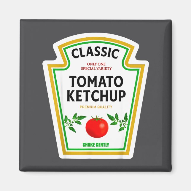 Imán Ketchup Halloween 2024 Costume Matching Mustard Co (Frente)