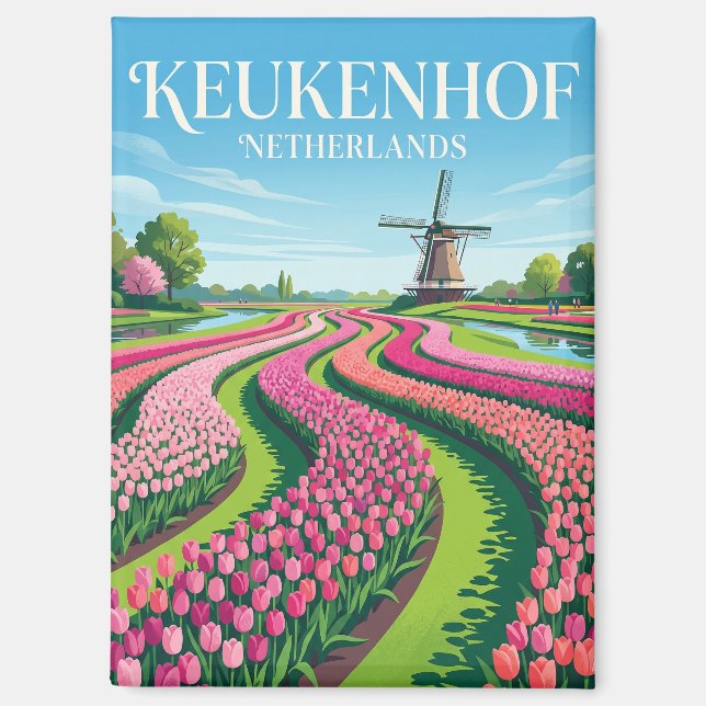 Imán Keukenhof Países Bajos (Anverso)