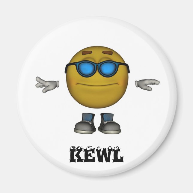 Imán KEWL Emoticon Magnet (Frente)