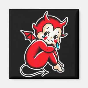 Imán Kewpie Baby Diablo Llorando Demonio Triste