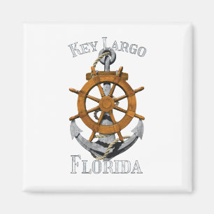 Imán Key Largo Florida Vacaciones Ancla Náutica Helm Sa
