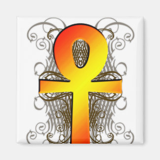 Imán "Key of Life (Ankh)" en Gold Magnet