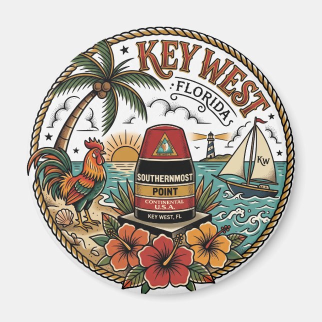 Imán Key West Florida (Frente)