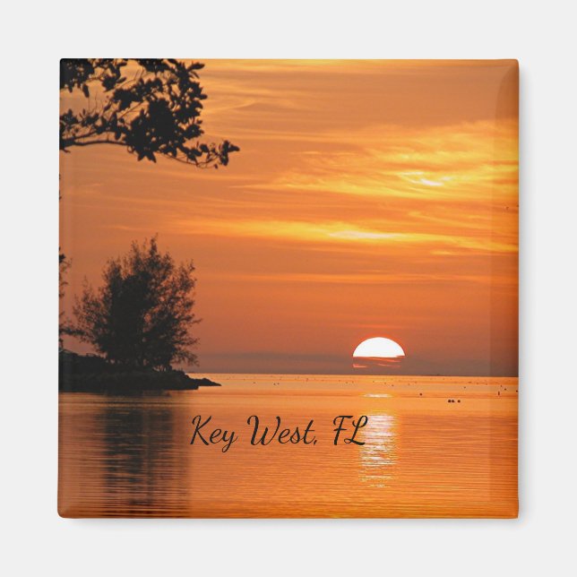 Imán Key West, Florida Sunset Magnet (Frente)