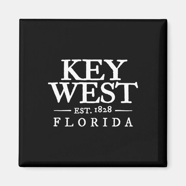 Imán Key West Florida Throwck Letter Boys Girls Mens So (Frente)