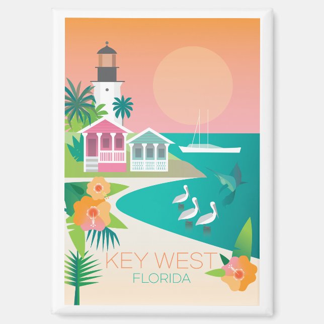 Imán Key West Refrigerator Magnet (Anverso)