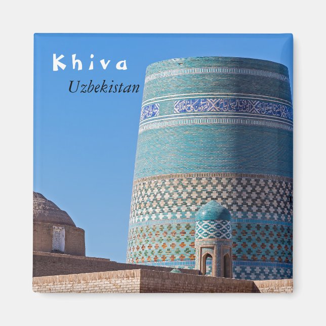 Imán Khiva, Uzbekistán - Minaret Islam Khodja (Frente)