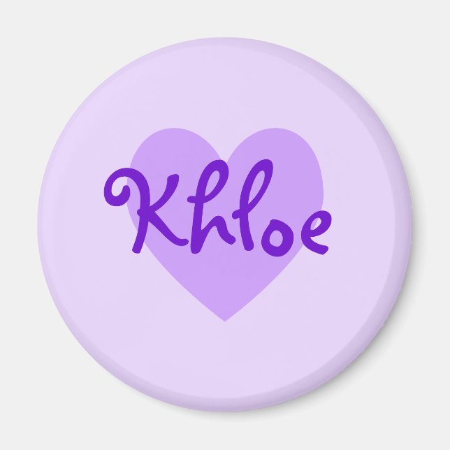 Imán Khloe en morado (Frente)