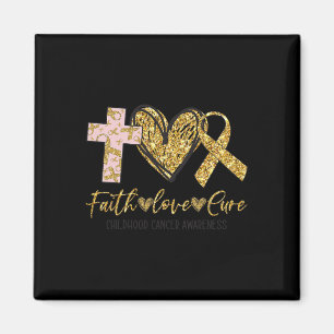 Imán Ki Cáncer Infantil Concienciación Vestido Fe Amor 