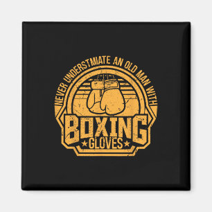 Imán Kickboxer Kickboxing Boxer Boxeo Diseño Vintage