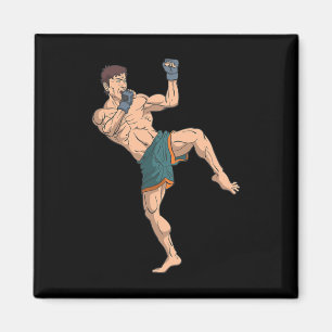 Imán Kickboxer se prepara para golpear
