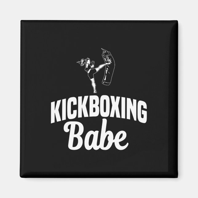 Imán Kickboxing Bybe Kickboxer Karate Boxeo Mma Luchado (Frente)