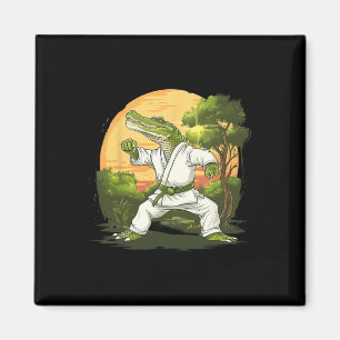 Imán Kickboxing Cocodrilo Taekwondo Karate Mma Divertid