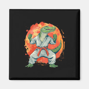 Imán Kickboxing Cocodrilo Taekwondo Karate Mma Divertid
