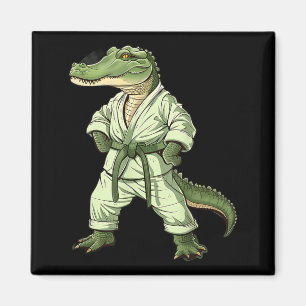 Imán Kickboxing Cocodrilo Taekwondo Karate MMA Divertid