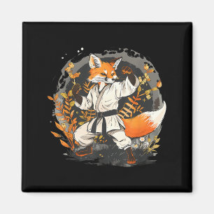 Imán Kickboxing Fox Taekwondo Karate Mma Divertido Arte