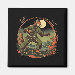 Imán Kickboxing Fox Taekwondo Karate Mma Divertido Arte